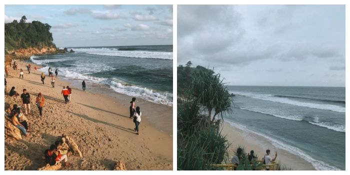 Potret keindahan Pantai Pacar, salah satu wisata alam di Tulungagung