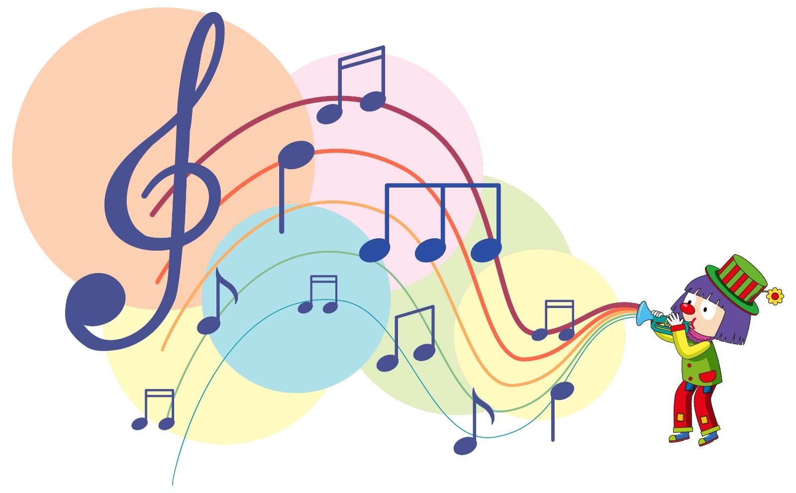 Ilustrasi, Unsur seni musik ada 8, yaitu Melodi, Irama, Birama, Harmoni, Tangga Nada, Tempo, Dinamik, dan Timbre