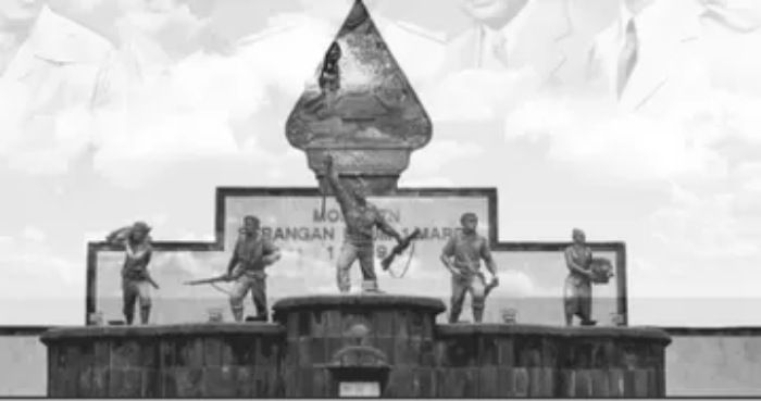 Monumen Serangan Umum 1 Maret 1949 yang menjadi titik penetapan Hari Penegakan Kedaulatan Negara. 