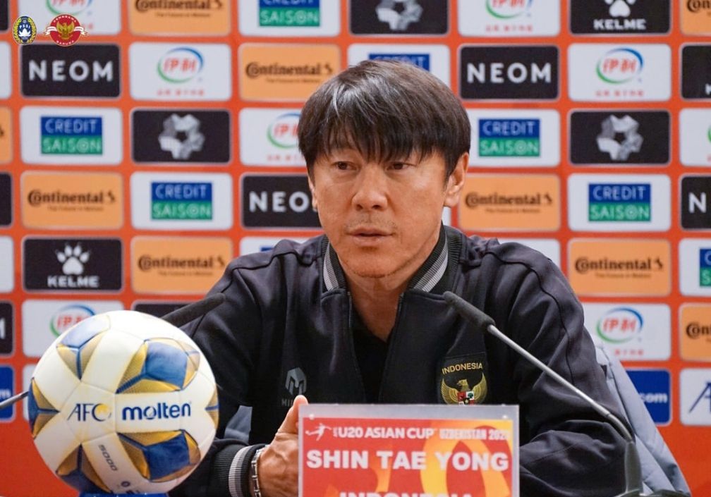 Pelatih Tim Nasional Indonesia, Shin Tae Yong.