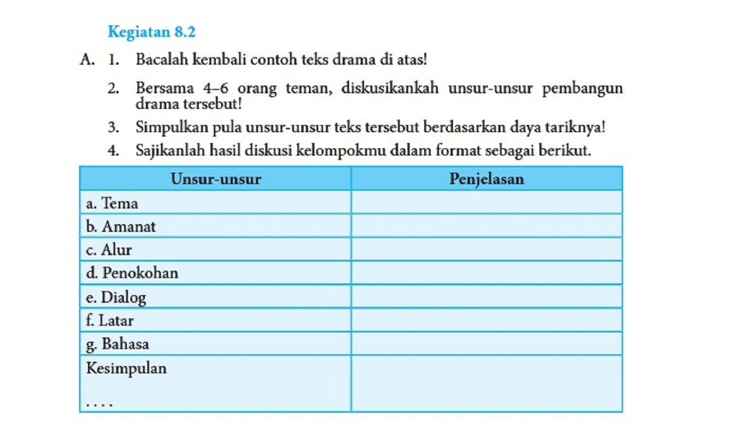 Soal Bahasa Indonesia Kelas 8 Halaman 207