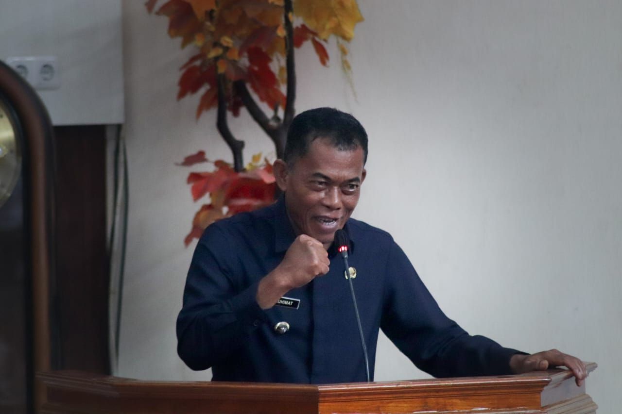 Bupati Ruhimat (Kang Jimat) bareng DPRD Subang teken persetujuan pemekaran Subang.
