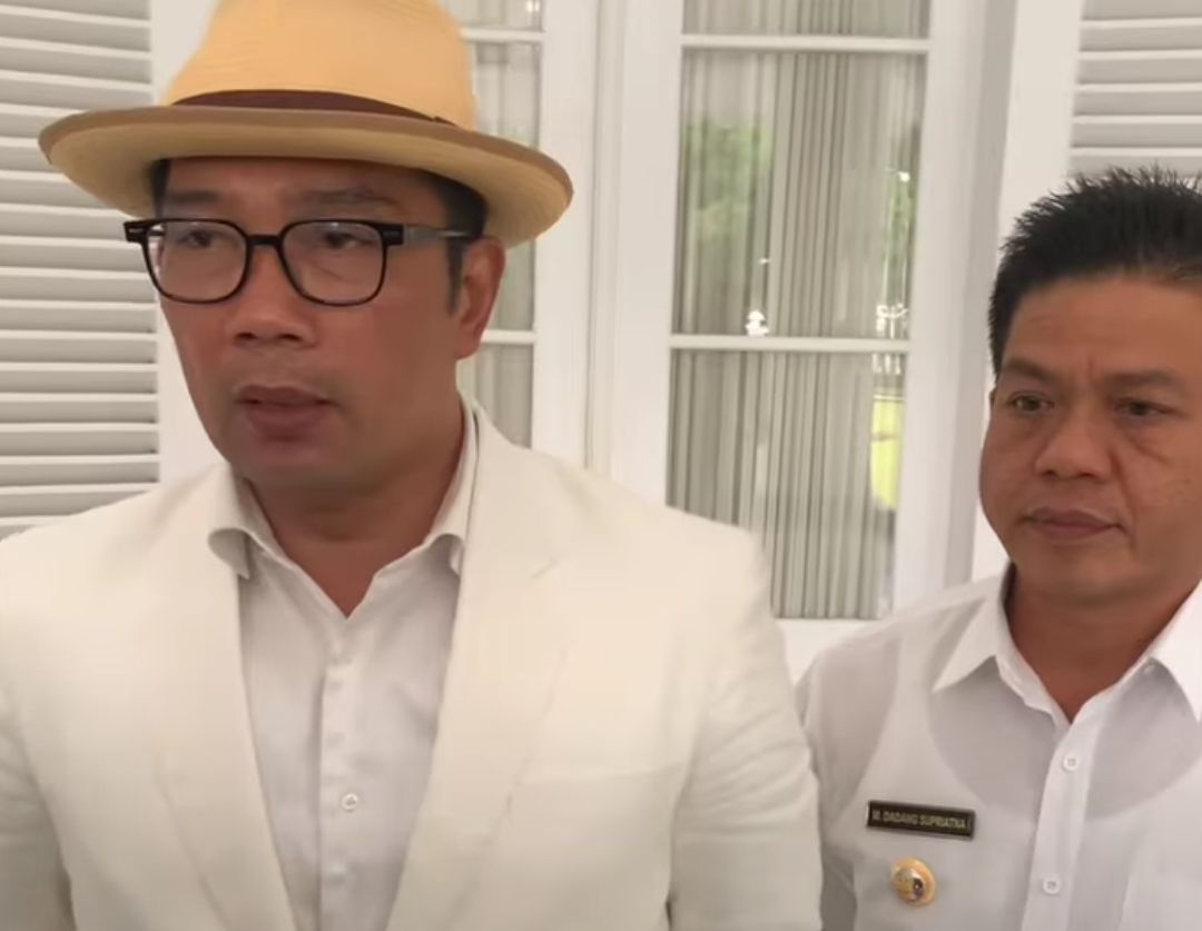 GUBERNUR Jabar Ridwan Kamil dan Bupati Bandung Dadang Supriatna di Gedung Pakuan pada Rabu 1 Maret 2023