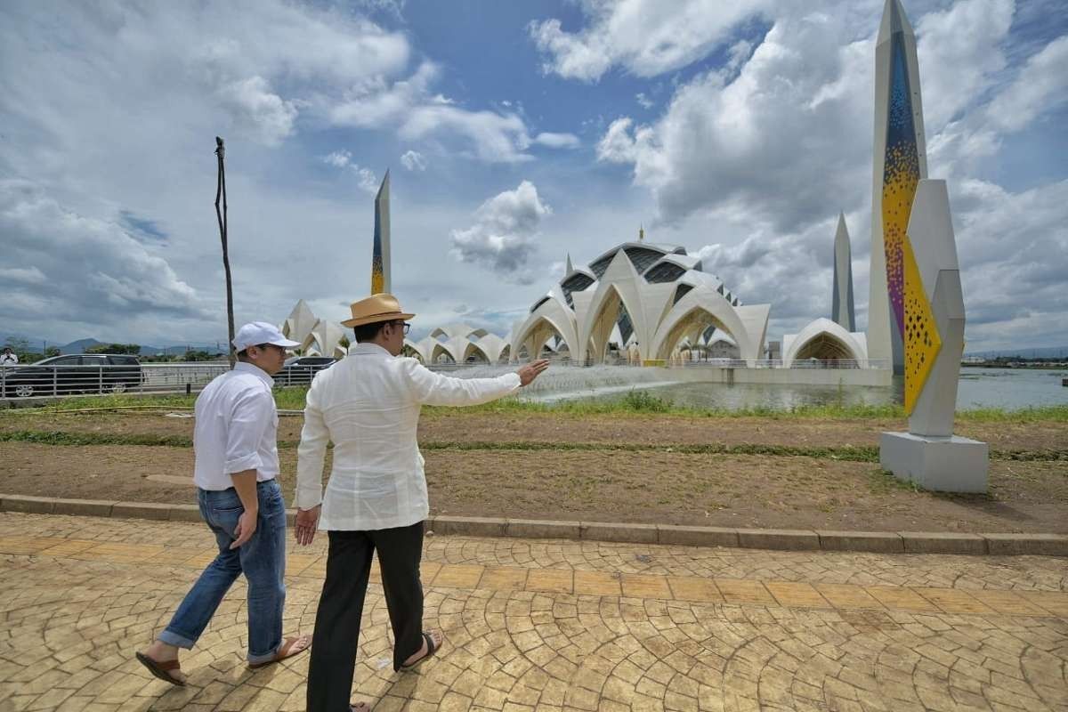 Gubernur Jabar Ridwan Kamil saat mengecek kondisi Masjid Al Jabbar, beberapa waktu lalu./jabarprov.go.id