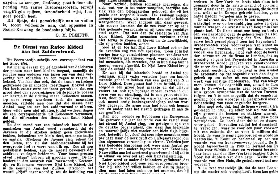 Bataviaasch nieuwsblad terbitan 26 November 1910 