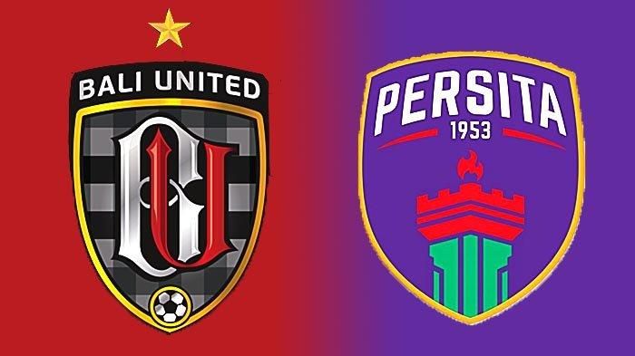 Logo kebesaeran Bali United dan Persita Tangerang, dua tim ini akan berlaga pada 5 Maret 2023.