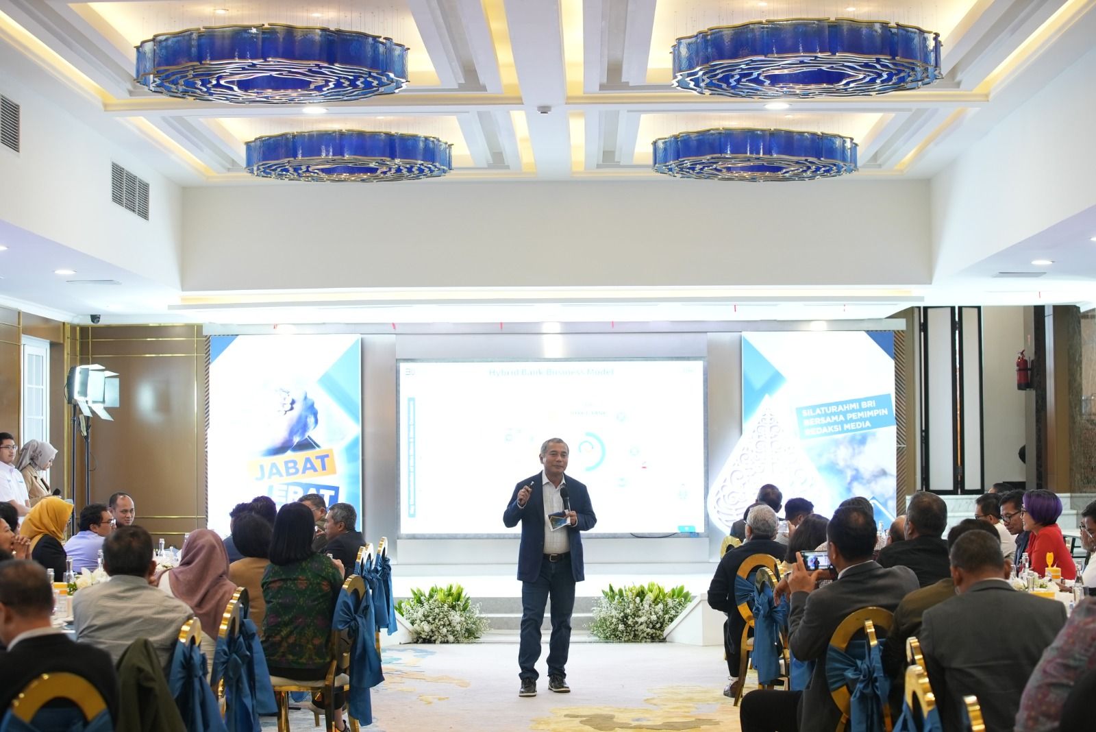 Direktur Utama BRI Sunarso dalam pertemuan bersama para Pemimpin Redaksi Media pada Rabu (1/3).