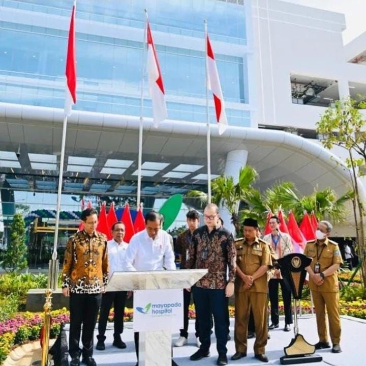 Presiden Jokowi meresmikan Rumah Sakit Mayapada Hospital Bandung ./ Instagram @jokowi