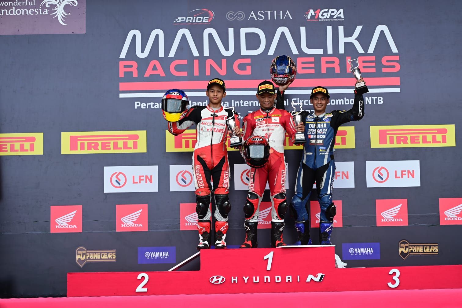 Foto: Pebalap Astra Honda Raih Podium Tertinggi di Seri Perdana Kejurnas Mandalika