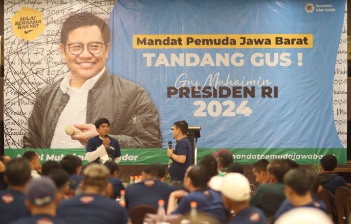 Tandang Gus, Ratusan Pemuda di Jawa Barat Dukung Gus Muhaimin Ikut Kontestasi Pilpres 2024.