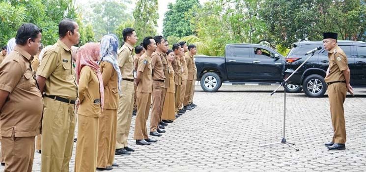 Apel Pengnantar Tugas Kepala OPD Baru, Dipimpin Langsung Oleh Pj. Bupati Tebo H. Aspan, ST