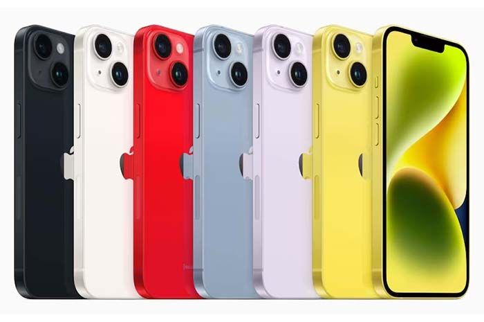 Apple telah meluncurkan iPhone 14, iPhone 14 Plus varian warna kuning.
