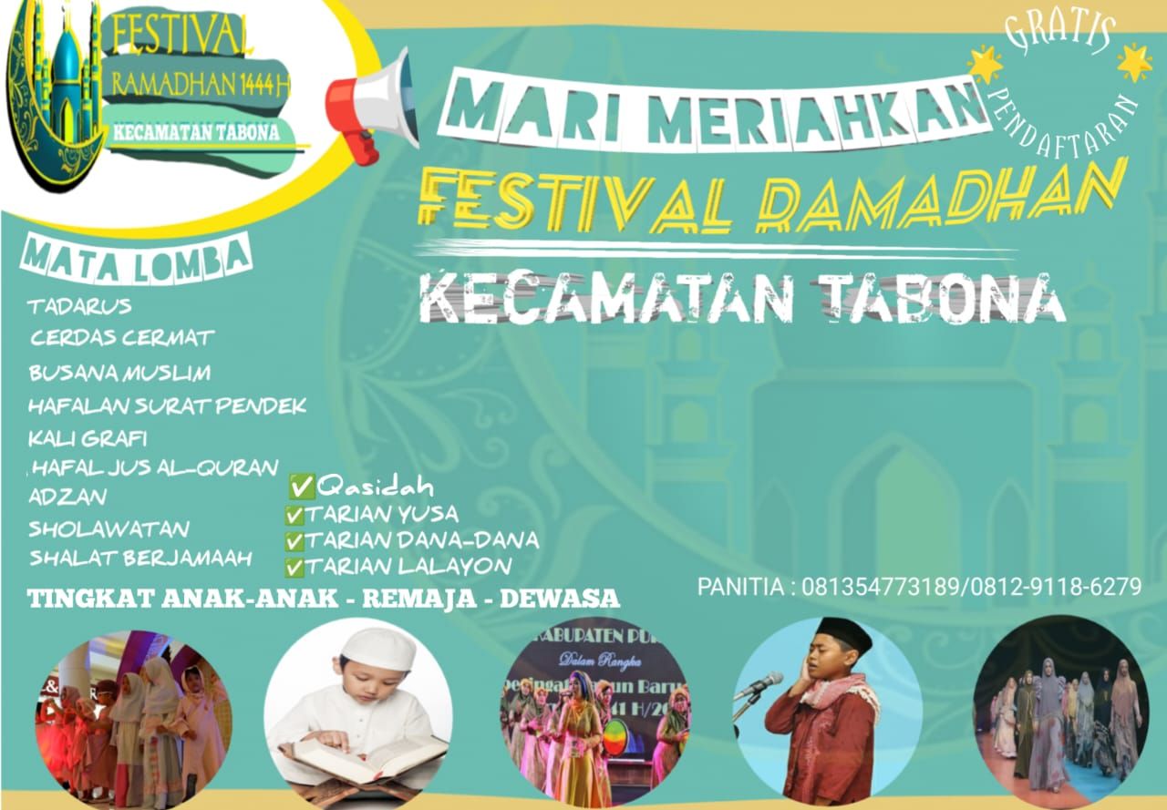 Festival Ramadhan akan digelar di Kecamatan Tabona, Taliabu, Maluku Utara. 