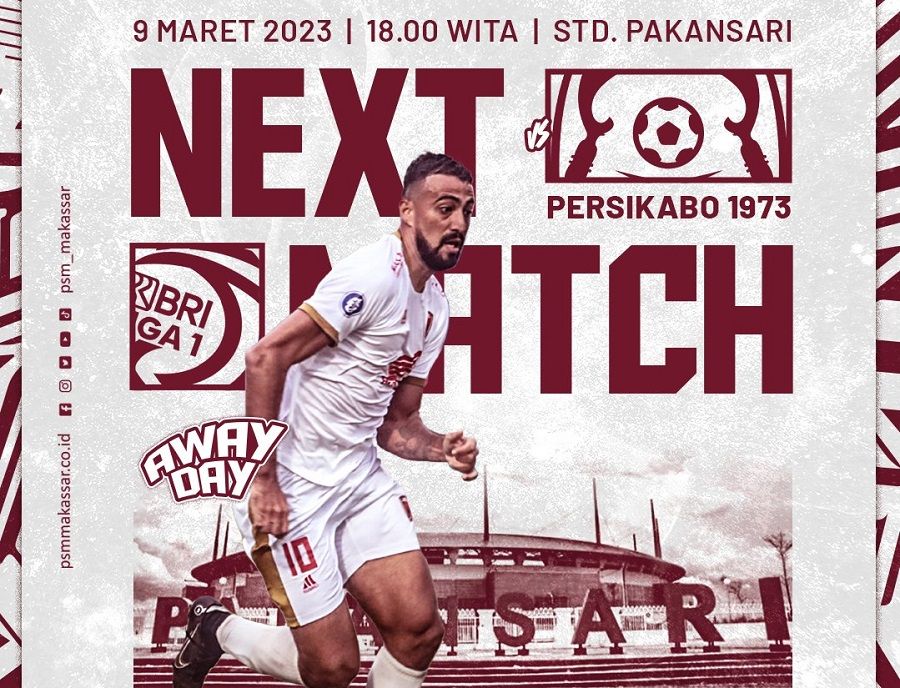  Link live streaming Persikabo 1973 vs PSM Makassar BRI Liga 1 hari ini Kamis, 9 Maret 2023 disiarkan Indosiar dan Vidio.