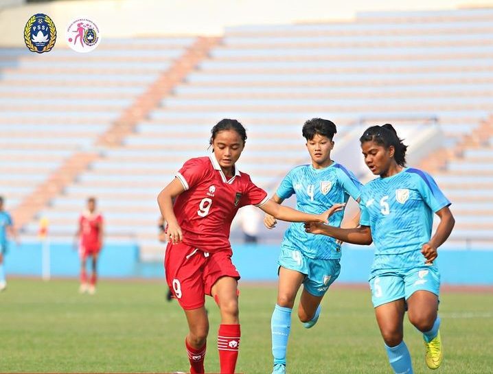 Timnas Wanita Indonesia U20 dilibas India, The Blue Tiger gigit Garuda Pertiwi 6 gol tanpa balas