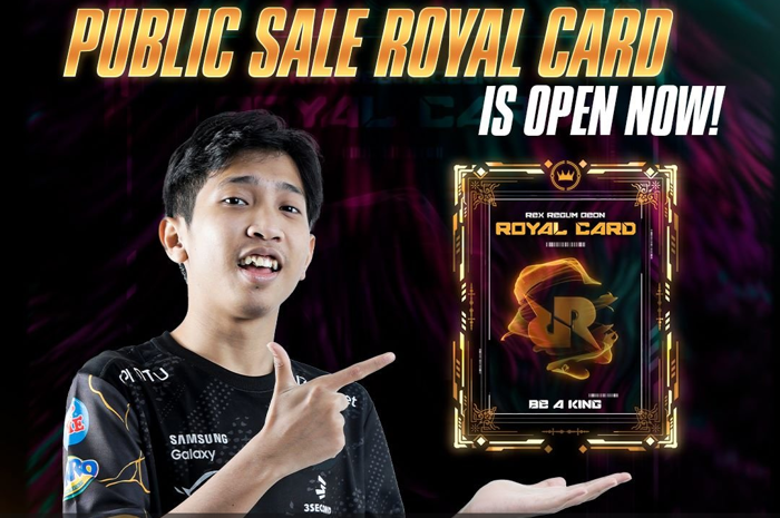 Tampilan Royal Card dari digital aset RRQ Membership.