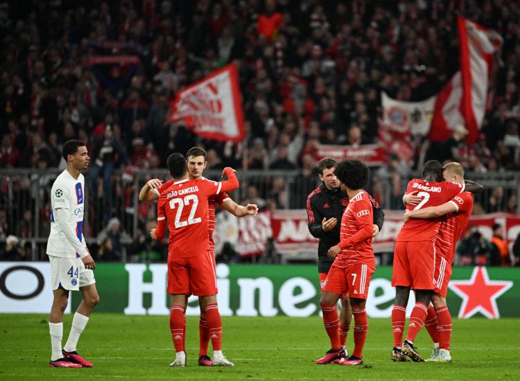 Bayern Munchen lolos ke babak perempat final Liga Champions musim 2022-2023 usai mengalahkan PSG dengan agregat 3-0.