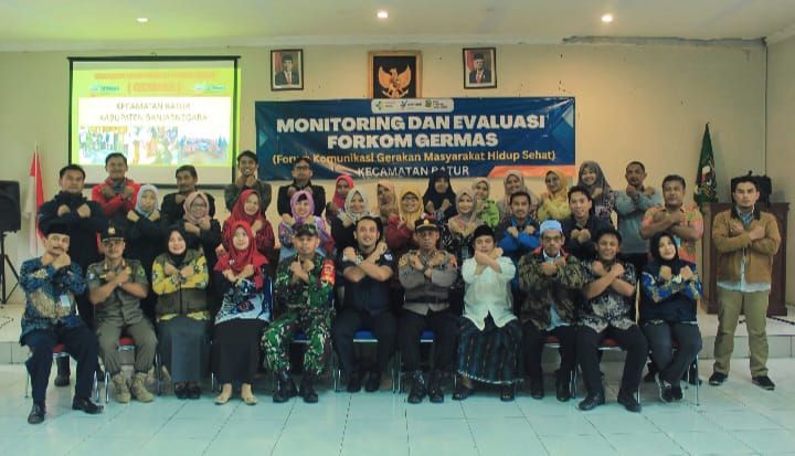 Peserta Monitoring dan Evaluasi Forum Komunikasi Gerakan Masyarakat Hidup Sehat (Germas) tingkat Kecamatan. Bertempat di aula Kecamatan Batur pada hari Kamis, 9 Maret 2023
