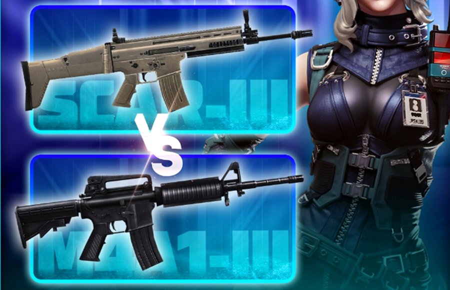 KODE REDEEM FF, Senjata SCAR vs M4, Lebih Bagus Mana di Game Free Fire ?