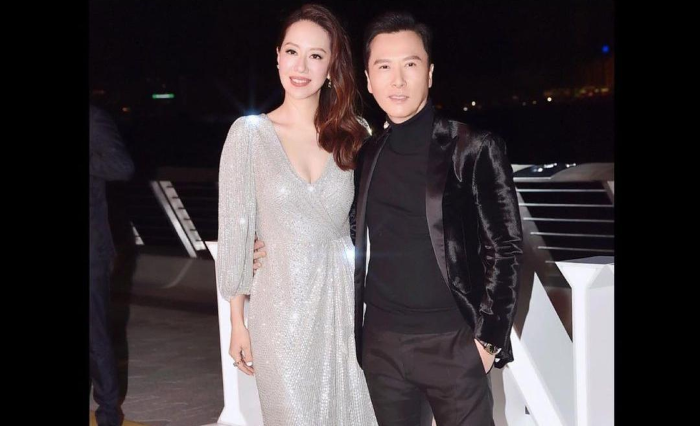 Donnie Yen bersama sang istri saat menghadiri acara kebudayaan di Hong Kong