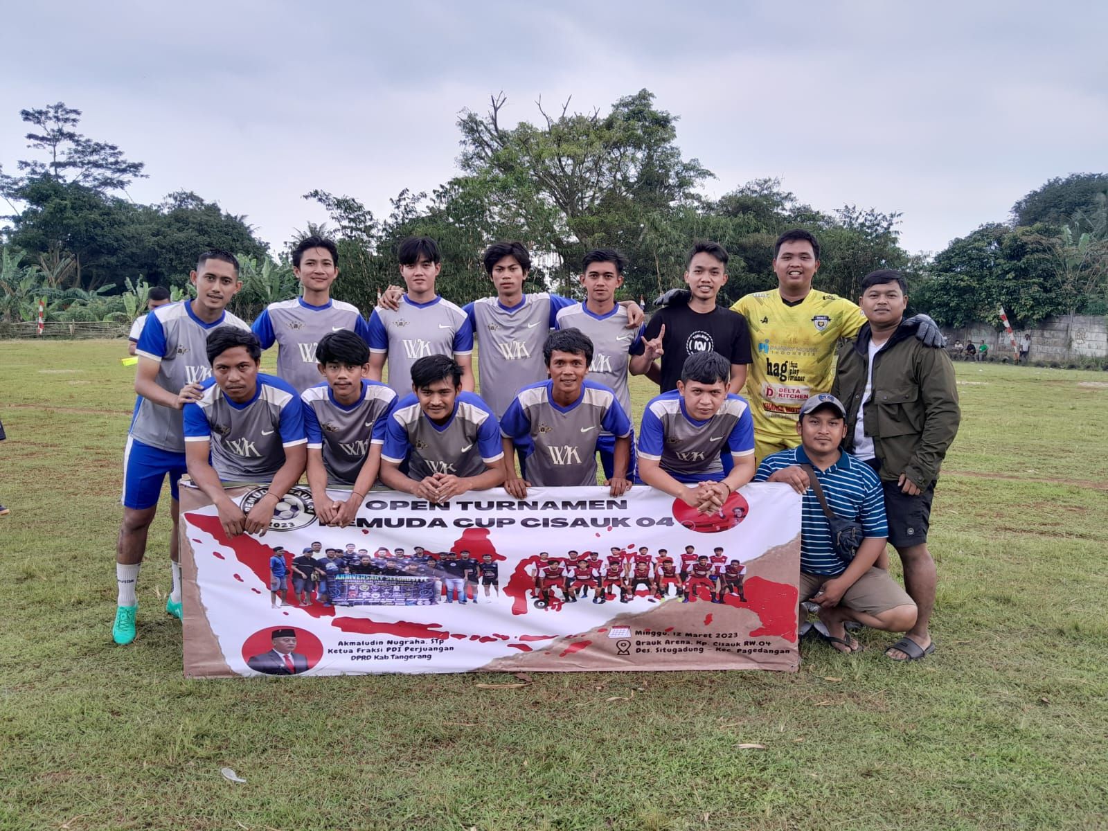 Pertandingan Sepakbola di Cisauk Kabupaten Tangerang