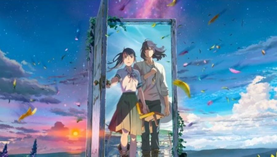 Ilustrasi lirik lagu Suzume dari RADWIMPS feat toaka yang merupaka OST dari film animasi Suzume no Tojimari.
