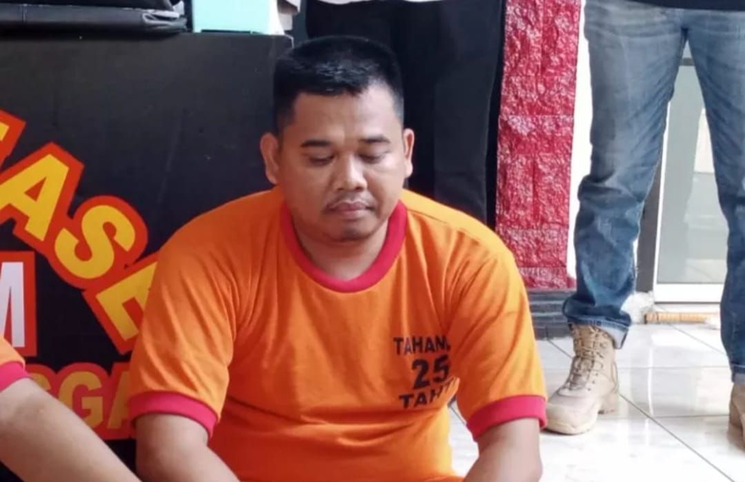 M Yusuf (34) guru ngaji yang diduga telah melakukan pencabulan terhadap santriwatinya. 