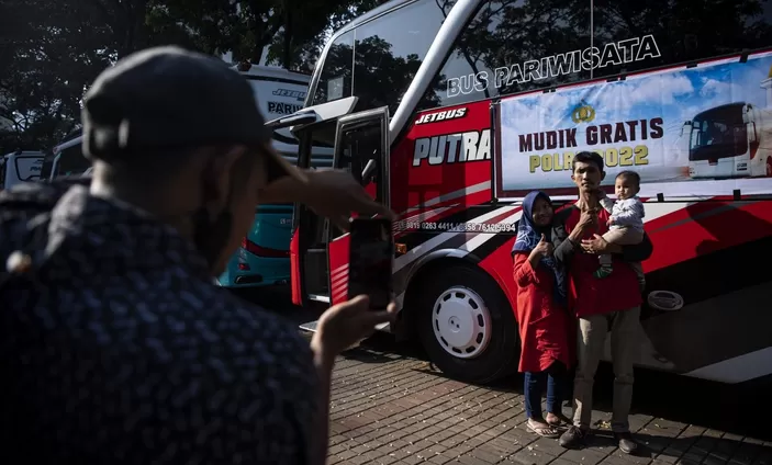 Ilustrasi layanan mudik gratis 2023 via bus.