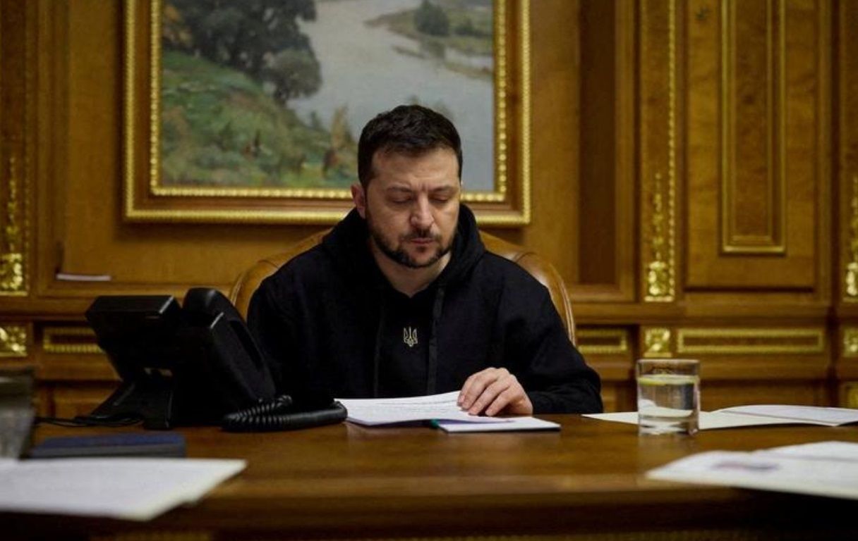 Presiden Ukraina, Volodymyr Zelensky.