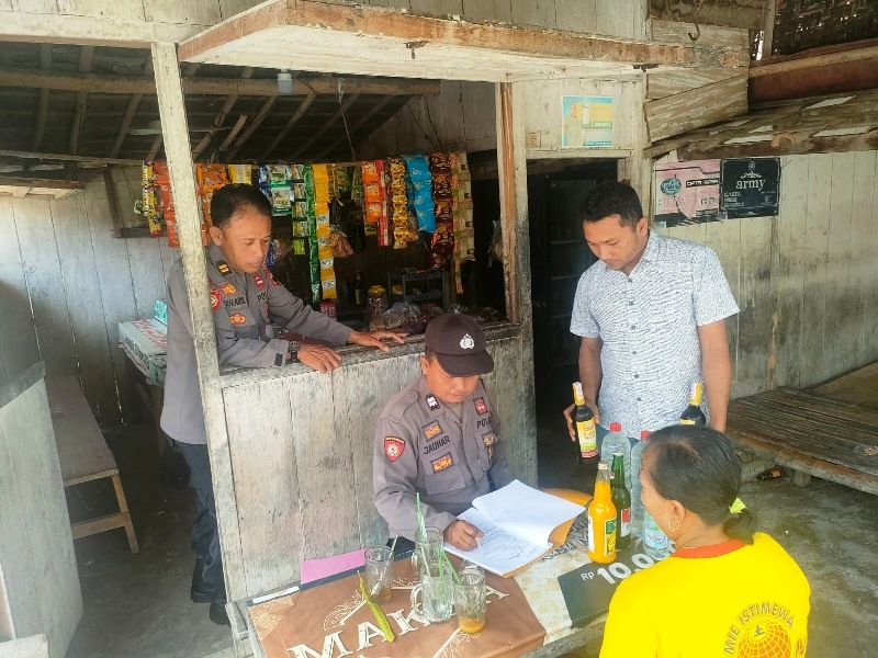 Anggota Polsek Brati menggelar Operasi Cipta Kondisi Jelang Ramadan, Rabu 15 Maret 2023.
