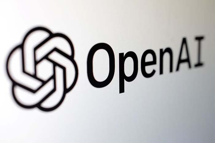 Logo OpenAI terlihat dalam ilustrasi yang diambil pada 3 Februari 2023.