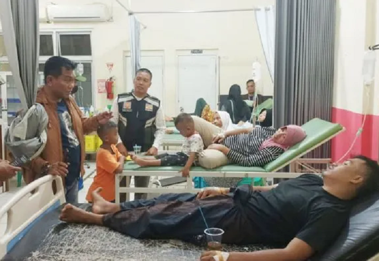 Korban diduga keracunan makanan di Puskesmas Jasinga Bogor.