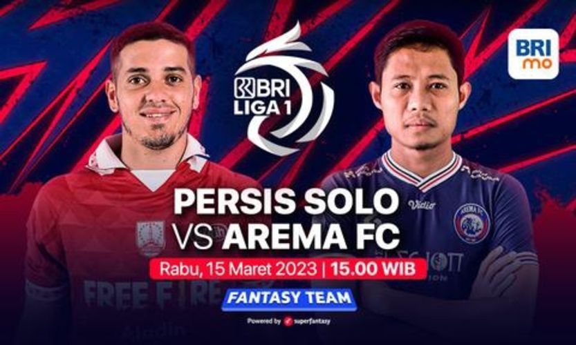 Cek link live streaming Persis Solo vs Arema FC hari ini.
