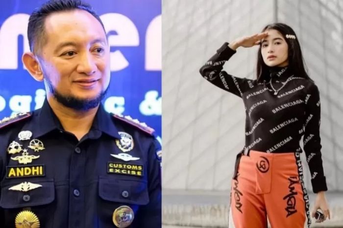 Kepala Biro Bea Cukai Makassar Andhi Pramono dan Putrinya yang Kuliah di Universitas Indonesia (UI).