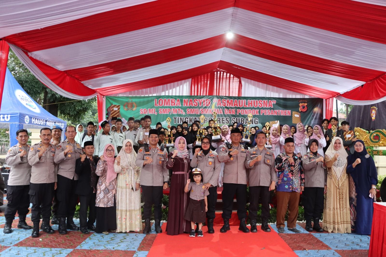 Lomba Nasyid Asmaul Husna Tingkat Pelajar di Mapolres Subang, Rabu 15 Maret 2023.
