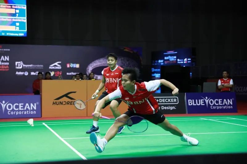 Live streaming Swiss Open 2023 hari ini, 24 Maret 2024 cek link di sini. 5 Wakil Indonesia, termasuk ganda putri Indonesia Apriyani Rahayu/Siti FS Ramadhanti maju ke perempat final Swiss Open 2023.