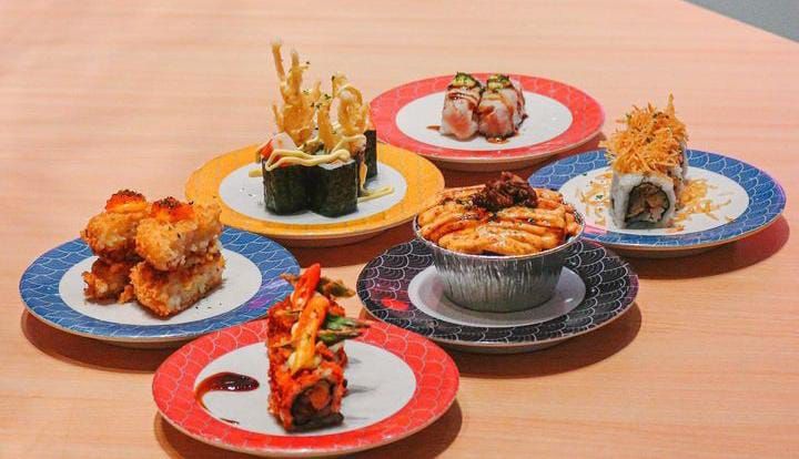 Salah satu tempat wisata kuliner Jepang Tom Sushi.*/Tangkapan layar Instagram/@tomsushiidn