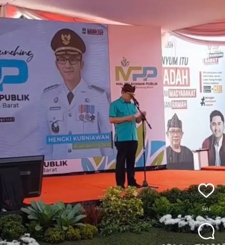 Hengky Kurniawan resmikan MPP di Kabupaten Bandung Barat yang terdiri atas 18 gerai pelayanan publik.