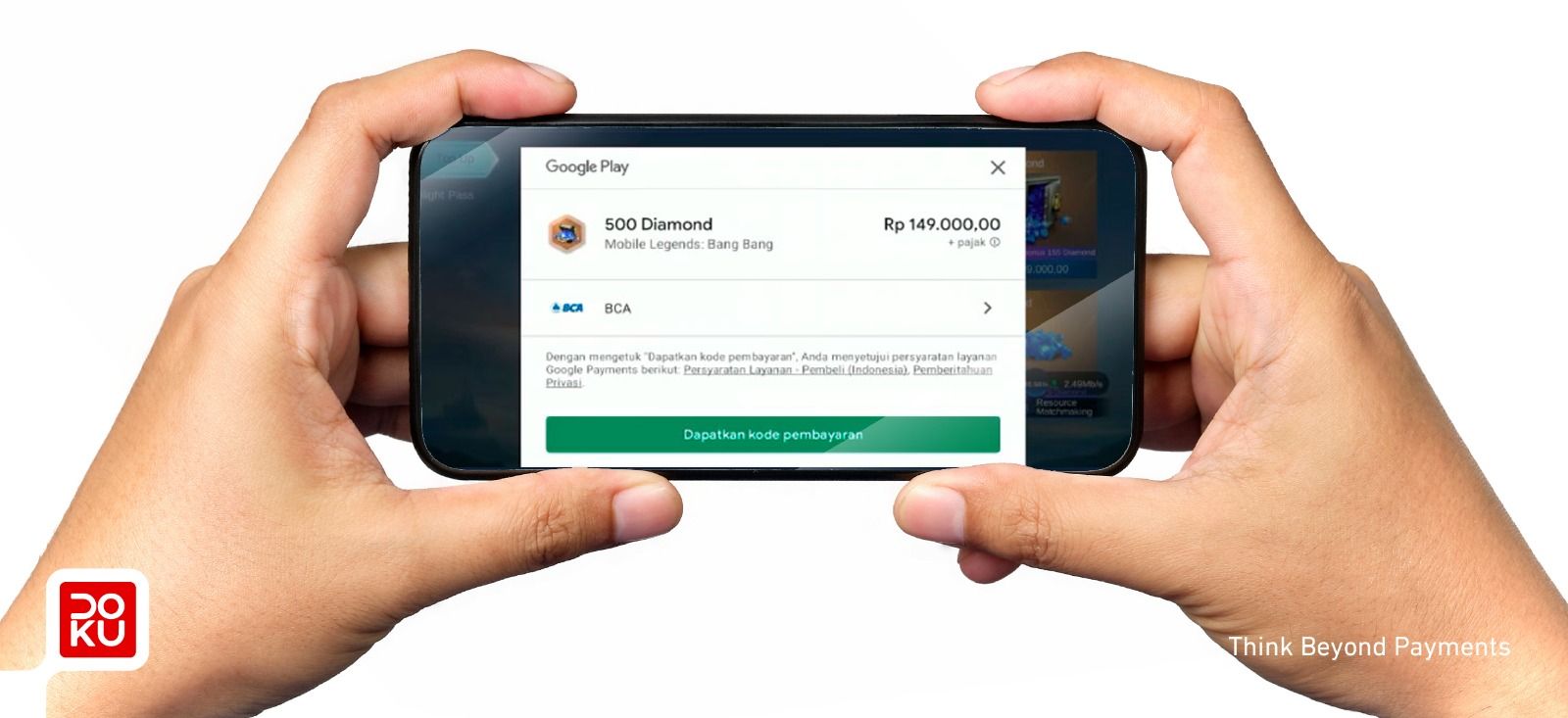 Ulustrasi menggunakan virtual account.