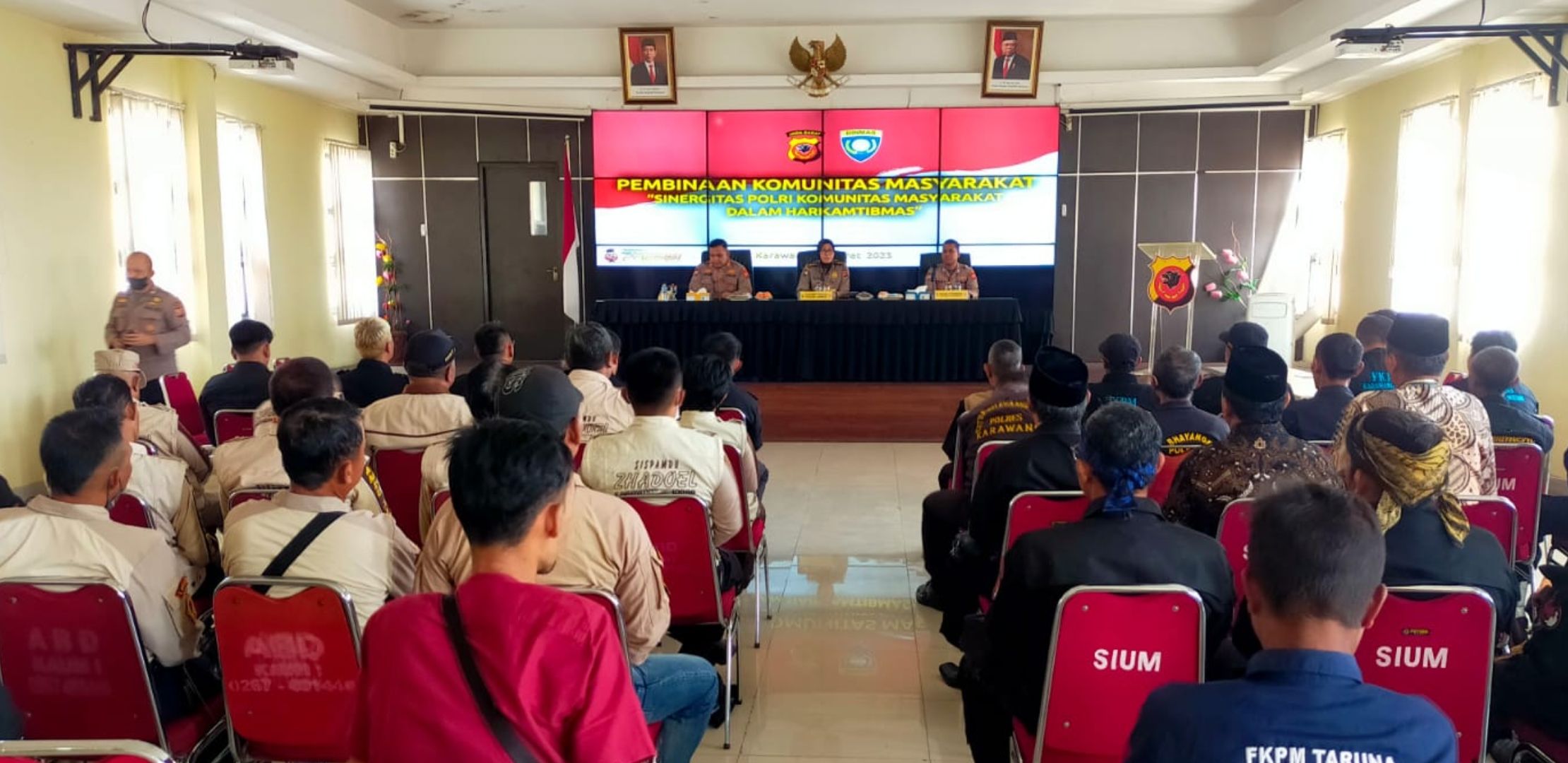 Pembinaan komunitas upaya mengaktifkan kembali giat Siskamling warga jelang bulan Ramadan