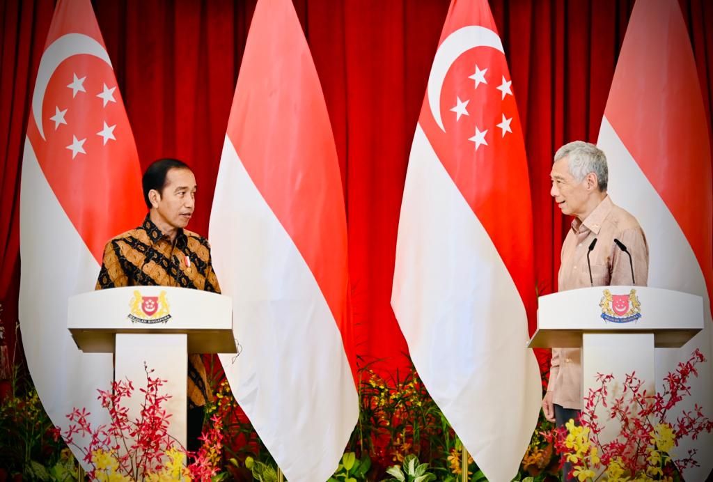 Presiden Jokowi dan PM Lee Gelar Pertemuan Bilateral di Singapura, Berikut Hasilnya 