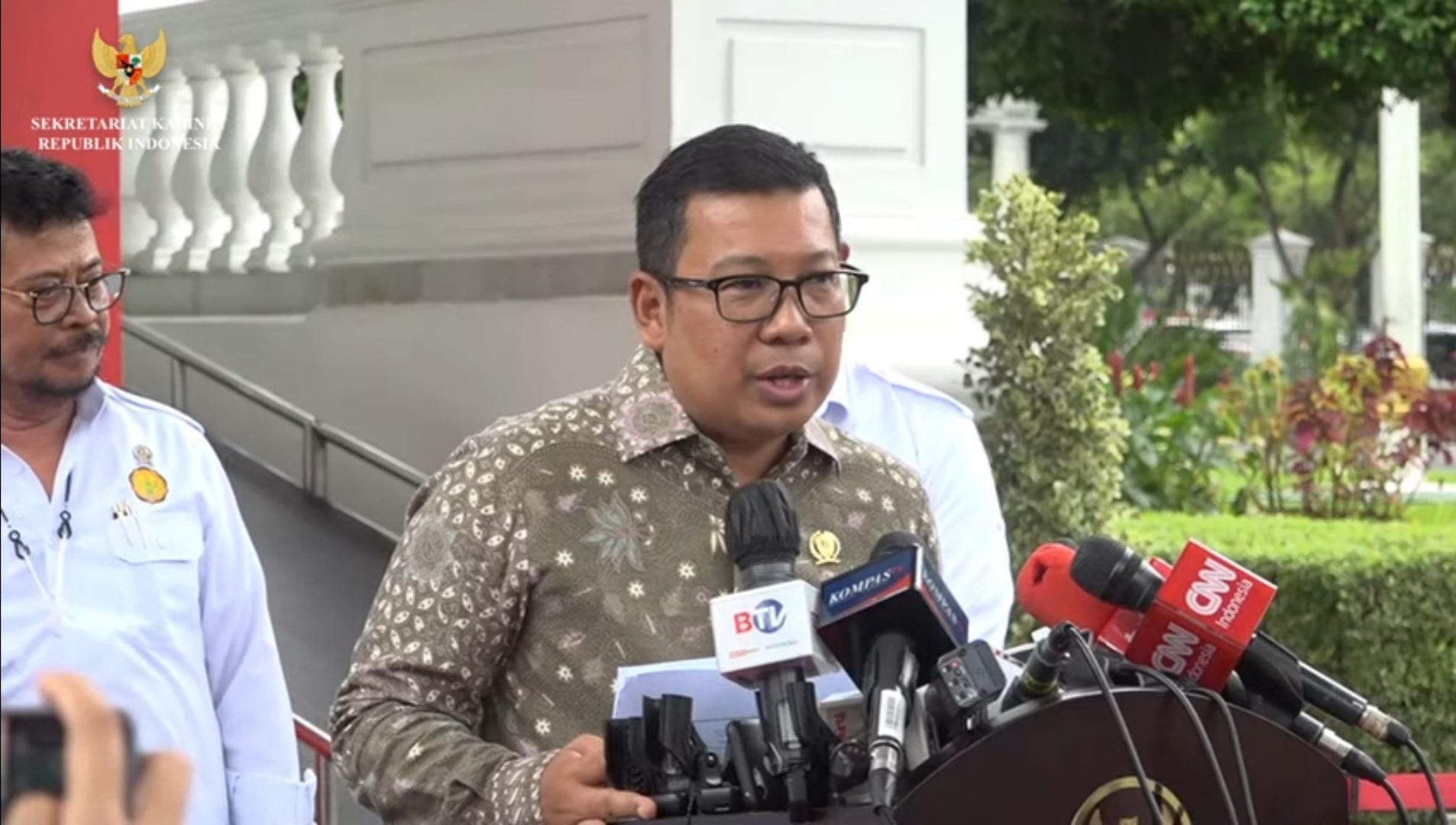Kepala Badan Pangan Nasional, Arief Prasetyo Adi saat memberikan keterangan pers 