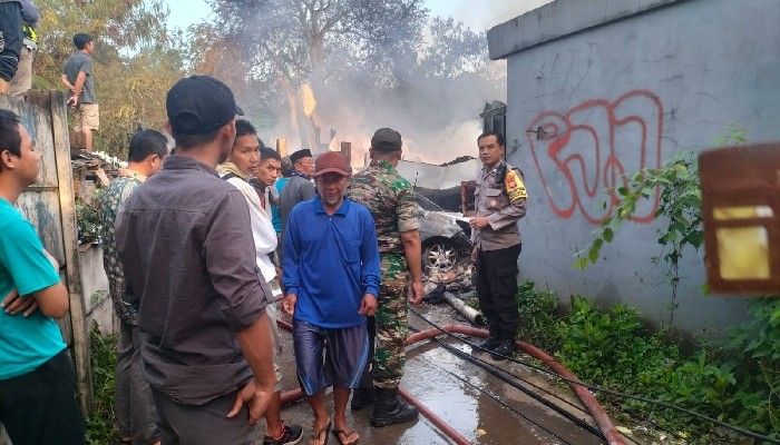 Kebakaran yang terjadi di Kabupaten Bekasi.
