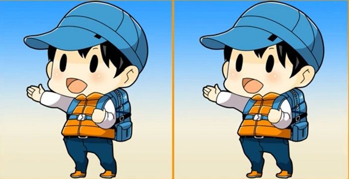 Cari di mana perbedaan gambar pemuda di tes IQ dengan cepat.