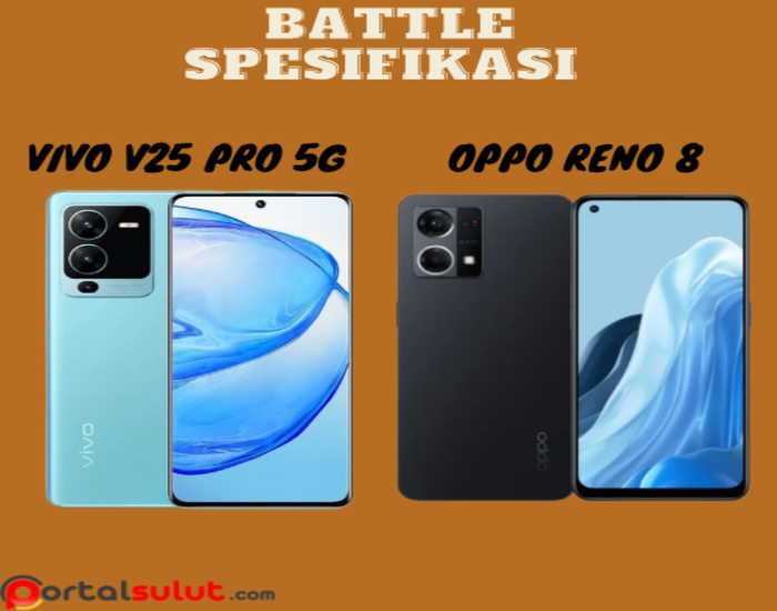 Spesifikasi Vivo V25 Pro 5G vs Oppo Reno 8