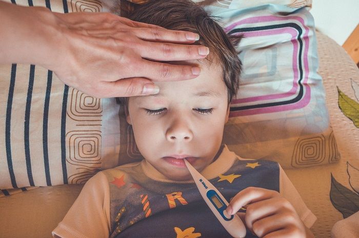 Ilustrasi anak sakit. pemicu alergi pada anak