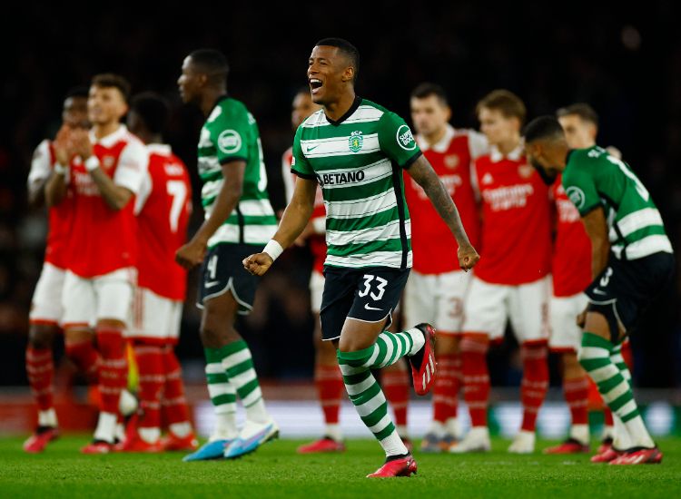 Arsenal gagal melaju ke babak selanjutnya Liga Europa musim 2022/23 setelah kalah dalam adu penalti 3-5 dari Sporting Lisbon