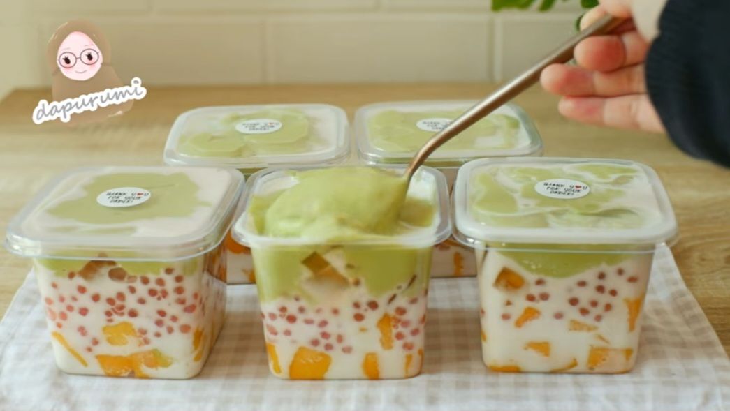 Resep avocado mango sago