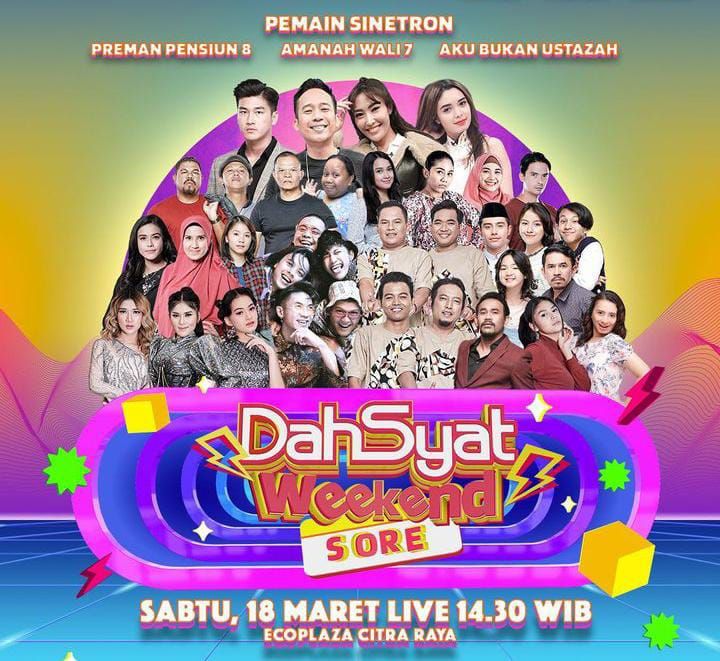 Jadwal Acara RCTI Hari Ini Sabtu 18 Maret 2023, Ada Live Dahsyat Weekend RCTI, MasterChef Indonesia S10, TBL