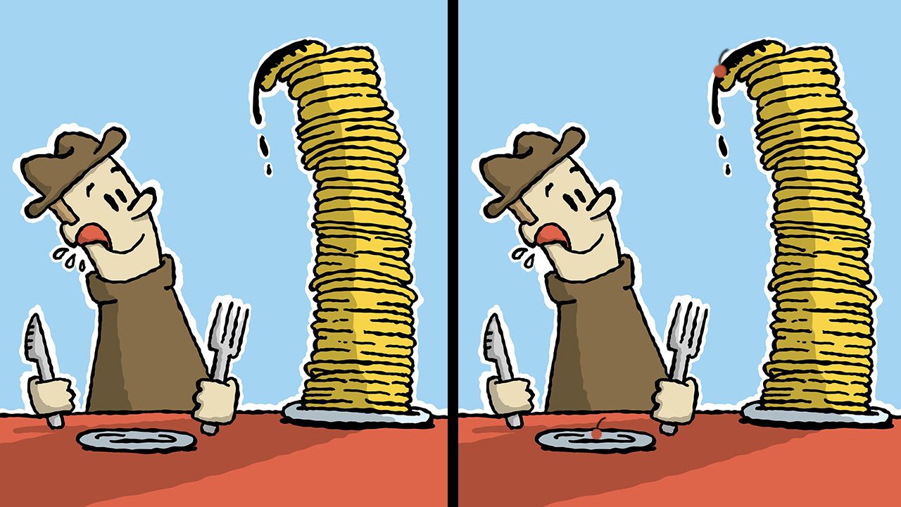 Ayo ikuti tes IQ cari perbedaan pada gambar laki-laki yang hendak sarapan dan tunjukkan kemampuanmu. 